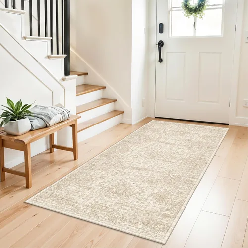 Miniatura 122 de Alfombra antideslizante lavable de 2 x 3 pies - Alfombra suave de pelo bajo para cocina, entrada y dormitorio - Tapete moderno para puerta