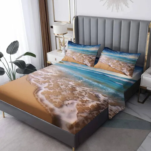 Miniatura 10 de Frog Sheets California King - Sábanas de cama de anfibios tropicales, microfibra suave con bolsillo profundo, sábanas y fundas de almohada, 1 sábana