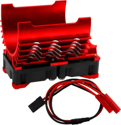 Miniatura 2 de Ventilador de refrigeración de disipador de calor dual para motor 40-42mm Compatible con 1/7 1/8 Arrma Traxxas coche RC se ajusta a los motores 4068