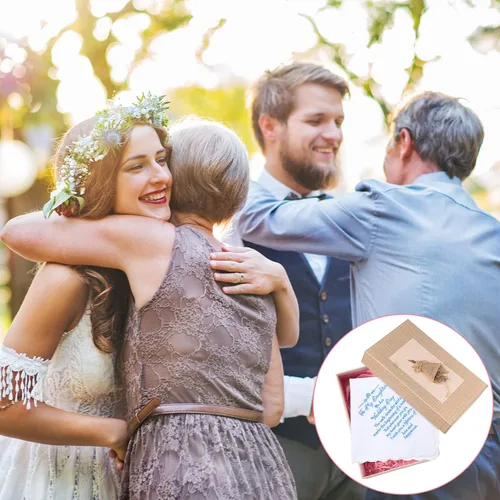 Miniatura 4 de Tegeme Pañuelo de novia pañuelo de boda para hija, regalo de boda, recuerdo Hankie y ángel azul novia pañuelo