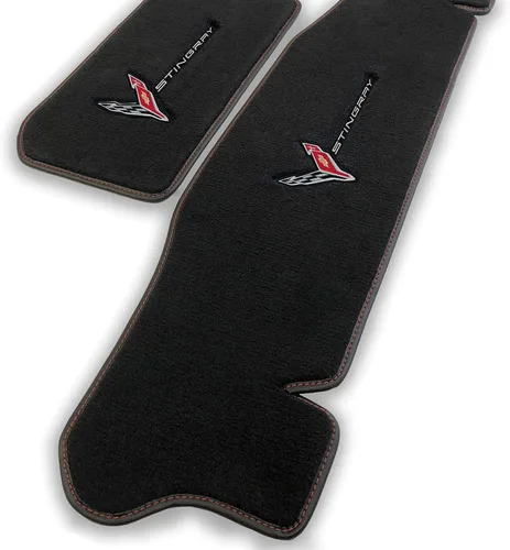 Miniatura 14 de Lloyd Mats Tapetes alfombrados a medida para el suelo del automóvil de lujo prémium para Corvette C8 2020-ON Coupé y convertible