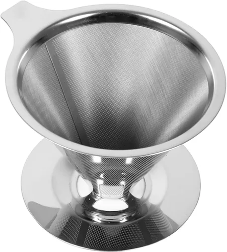 Miniatura 6 de Vierta sobre la taza de la cafetera, acero inoxidable verter sobre el gotero de café, verter sobre el filtro de doble capa de malla de la taza