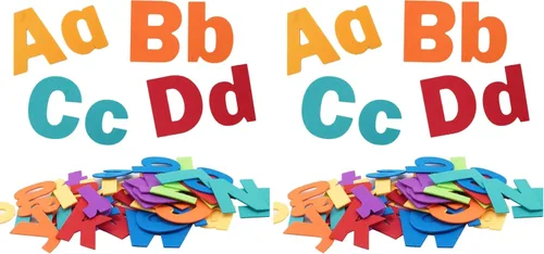 Miniatura 8 de CHEFAN Letras de Alfabeto de Fieltro, Juguetes de Aprendizaje del ABC, 26 Letras Minúsculas y 26 Letras Mayúsculas de Ortografía