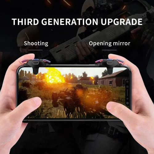 Miniatura 2 de Newseego for Mobile Game Controller Trigger, [Upgraded Version] Mobile Controllers Colorful Trigger Sensitive Shoot and Aim Button for Rules of