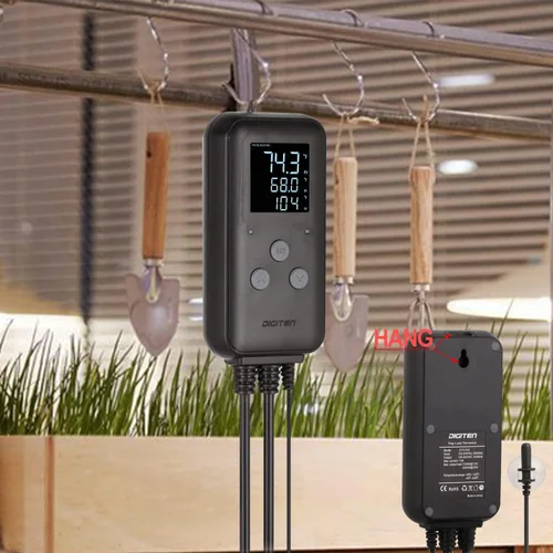 Miniatura 4 de Termostato de reptil, controlador de temperatura de invernadero, termostato digital impermeable para fermentación de cerveza casera, incubación