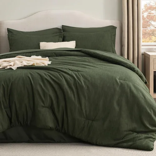 Miniatura 49 de Bedsure - Juego de edredón queen - Juego de ropa de cama refrescante y cálida, ropa de cama reversible gris claro para todas las estaciones, 3 03