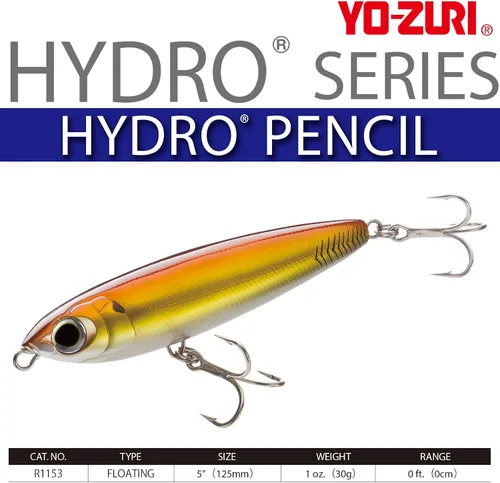 Miniatura 2 de Duel Yo Zuri R 1153 Hydro Pencil Floating Lure Plateado