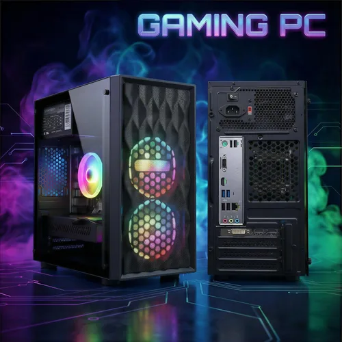 Miniatura 3 de STGAubron Computadora de escritorio para juegos, Radeon RX 560 4G, Intel Core i7 8ª generación hasta 4.1GHz, 16G DDR4, 512G SSD, WiFi 6 y BT 5.2
