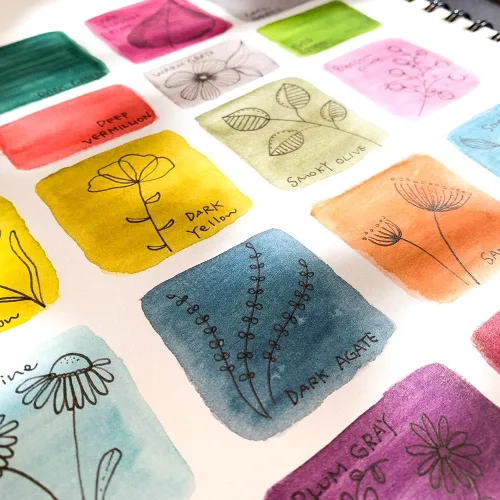 Miniatura 6 de Kuretake ZIG Clean Color Real Brush NUEVO 30 colores con puntas de pincel flexibles, bolígrafos de acuarela para pintar, dibujar, caligrafía
