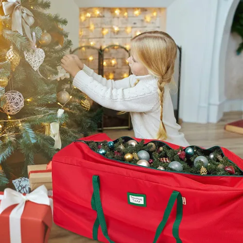 Miniatura 2 de HOLDN’ STORAGE Bolsa de almacenamiento para árbol de Navidad de alta resistencia 600D Oxford - Bolsas de almacenamiento para árbol de Navidad que se