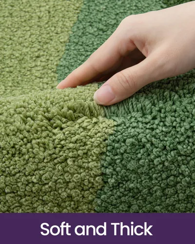 Miniatura 6 de DEXI Alfombras de baño antideslizantes, de 16 x 24 pulgadas, lavables de microfibra, tapete de baño de secado rápido, absorbente ultra suave