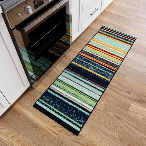 Miniatura 20 de Ottomanson Alfombras de 5 x 6 pies 6 pulgadas para sala de estar, alfombra de área para dormitorio, antideslizante, duradera y grande para zonas
