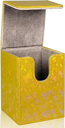 Miniatura 8 de Dmoicols 4 Paquetes Caja de Mazos de Cartas Contiene 400+ Cartas con Fundas Individuales, Caja de Almacenamiento de Cartas de Material Láser