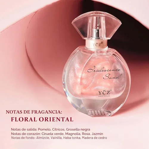 Miniatura 4 de Ycz Golden Sands - Juego de regalo de perfume para mujer, 3 piezas de fragancia oriental floral con notas de rosa de pomelo, perfumes de 1.7 fl oz