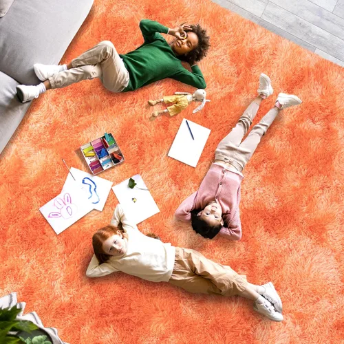 Miniatura 169 de Dssimo - Alfombra superesponjosa para la habitación, alfombra de área moderna, pequeña, suave y acogedora de felpa para niños, niñas y adolescentes