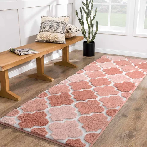 Miniatura 27 de DEXDE Alfombras de Baño Corredor 24x47 pulgadas Alfombra de Baño Larga Antideslizante Suave Lavable Alfombras de Baño Grandes para Baño Dormitorio