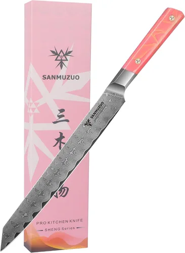 Miniatura 6 de Cuchillo de Utilidad de Cocina de 5 Pulgadas, Cuchillo de Chef Profesional de Cocina, Acero en Polvo de Damasco Ultra Afilado con Mango de Resina