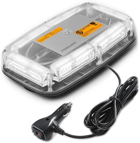 72 Luces LED Estroboscópicas de Emergencia Tipo Baliza para Techo, 12-24V Alta Visibilidad Advertencia de Seguridad Mini Barra de Luz Estroboscópica