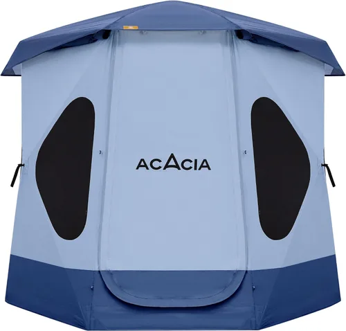 Miniatura 9 de ACACIA - Tienda de campaña para acampar, tienda desplegable con 8 ventanas y estera, tienda central impermeable y resistente al viento, fácil