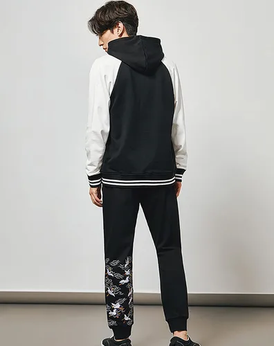 Miniatura 9 de Niepce Inc Chaqueta universitaria de béisbol bordada japonesa para hombre