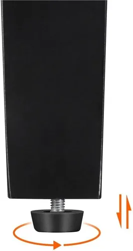 Miniatura 9 de Yaheetech Silla decorativa, sillón de piel sintética, tumbona con acolchado suave y patas de madera para sala de estar, color blanco, juego de 2
