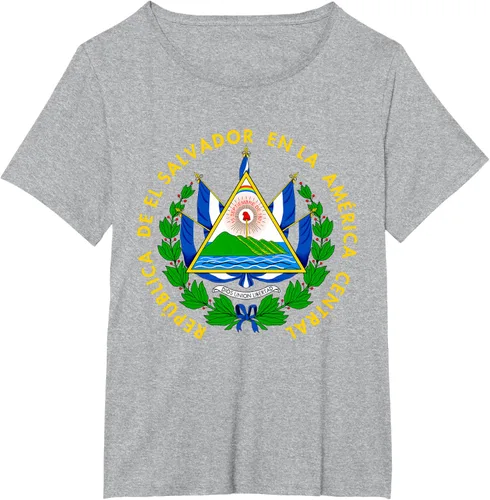 Miniatura 67 de Camiseta con diseño de emblema de la bandera de El Salvador