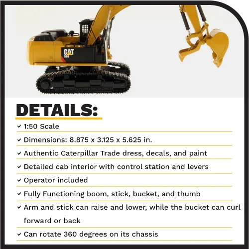 Miniatura 4 de Diecast Masters Caterpillar 568 GF Road Builder High Line Series Vehículo