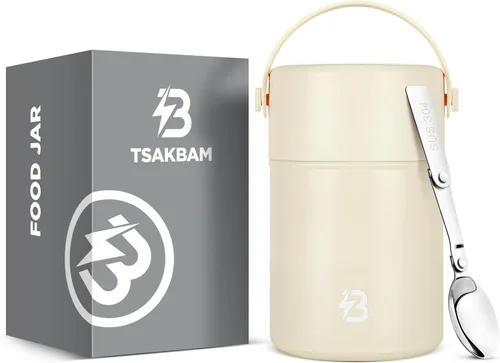 Miniatura 10 de Termo para comida caliente, frasco térmico para sopa de almuerzo de 29 onzas, recipiente aislado de boca ancha para comida caliente con cuchara