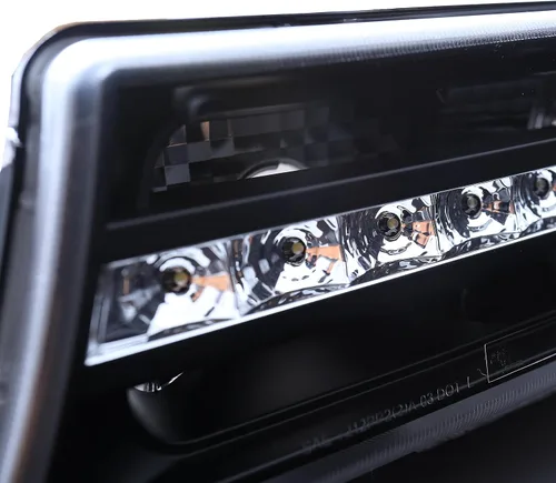 Miniatura 2 de luces de estacionamiento para Chevy Silverado, un par, color negro