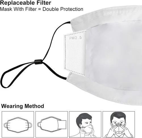 Miniatura 6 de JZDACH Máscaras protectoras a prueba de polvo para hombres y mujeres, bandanas duraderas, pasamontañas, bufanda, polaina