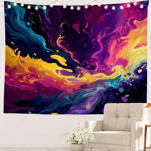 Miniatura 25 de Batmerry Cat In Armor Polyester Tapestry, Cat Armor Sword Warrior Battle Shield Lightweight Wall Hanging High-Definition Print Backdrop For Dorm