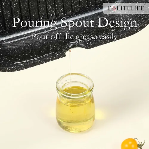 Miniatura 7 de ESLITE LIFE Sartén cuadrada grande de 11 pulgadas, compatible con inducción, sartén antiadherente con mango desmontable, sartén versátil