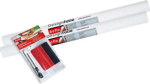 Miniatura 12 de d-c-fix 346-0001-3PK - Película autoadhesiva decorativa, color blanco mate, rollo de 17 x 78 pulgadas, paquete de 3