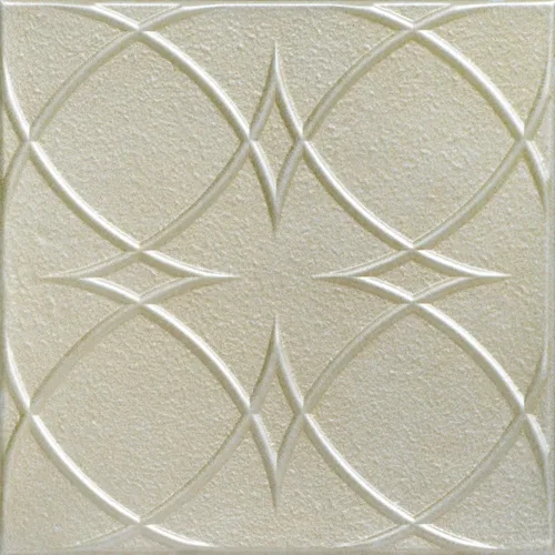 Miniatura 20 de À LA MAISON CEILINGS R82 - Azulejos de techo de espuma con pegamento de círculos y estrellas (21.6 pies cuadrados/caja), paquete de 8, color dorado