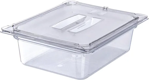 Miniatura 8 de Carlisle FoodService Products Storplus - Tapa para bandeja de alimentos de tamaño 1/2 para catering, bufés y restaurantes, policarbonato, 12.75 x