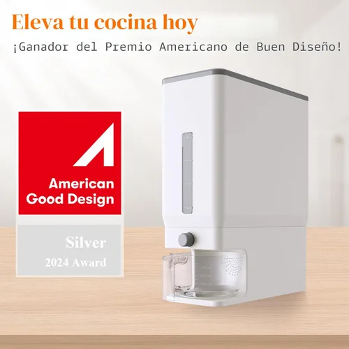 Miniatura 2 de Lifewit Contenedor de Arroz 25.4 Libras, Dispensador de Arroz con Taza Medidora, Contenedores de Cereales para Almacenamiento, Cubo de Arroz Sellado