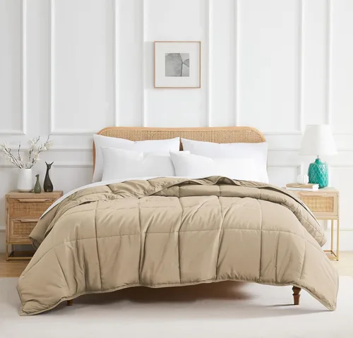 Miniatura 11 de Edredón ligero Southshore Fine Linens Vilano Springs, Microfibra, Bone, Full/ Queen Hueso