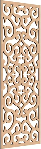 Miniatura 51 de Eveline - Paneles decorativos de pared de madera con calado, 13 3/8 pulgadas de ancho x 34 3/8 pulgadas de alto x 3/8 de alto, roble rojo rojo