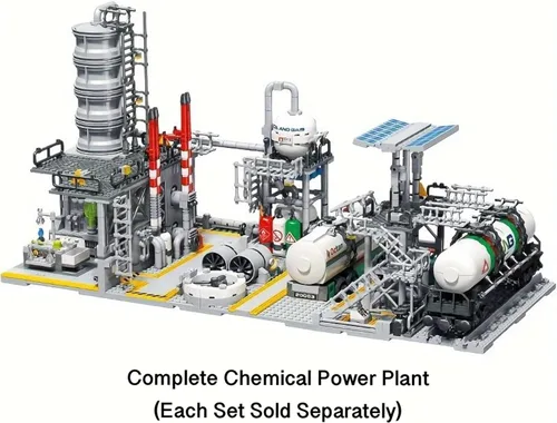 Miniatura 5 de General Jim's Chemical Laboratory Streetview City Modular Building Block Brick MOC Modelo o juego con accesorios para adolescentes o adultos.