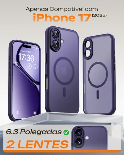 Miniatura 768 de TOCOL Funda para iPhone 11, compatible con Magsafe, protección completa de cámara, imanes integrados, protección contra caídas, funda translúcida