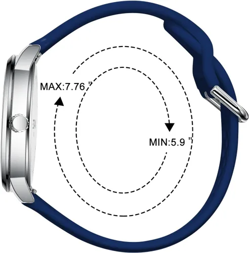 Miniatura 4 de BOFAN Reloj de enfermera para enfermera, profesionales médicos, estudiantes, médicos con esfera fácil de leer, segunda mano y 24 horas, banda