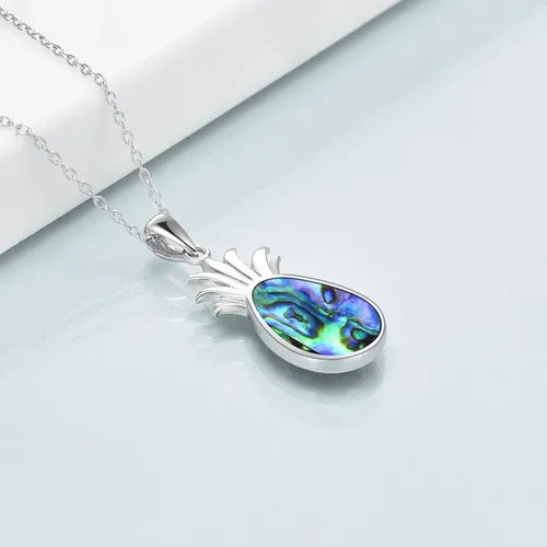 Miniatura 4 de ONEFINITY Collar de plata de ley con dije de piña, regalo de joyería para mujer