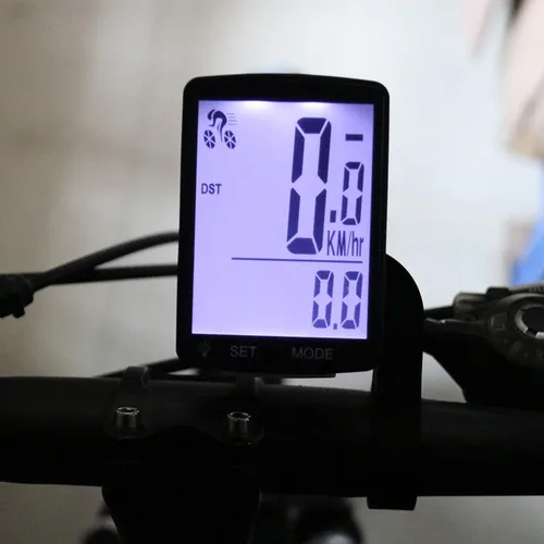 Miniatura 6 de Computadora inalámbrica para bicicleta, 20 multifunciones, velocímetro de bicicleta impermeable real, odómetro de ciclismo con pantalla LCD grande