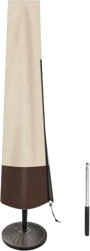 Miniatura 10 de Funda para sombrilla de patio al aire libre con varilla, impermeable, duradera, tela de poliéster 420D, para sombrilla de 7 a 11 pies