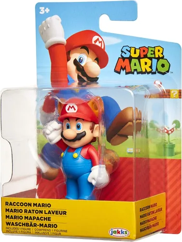 Miniatura 9 de Super Mario Racoon Mario Figura de acción coleccionable de 2.5