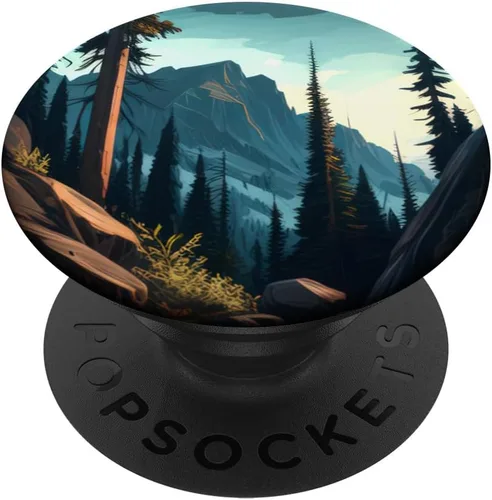 Miniatura 6 de Mountain Wilderness - Pinos para exteriores, senderismo, bosque terroso, PopSockets MagSafe PopGrip para iPhone