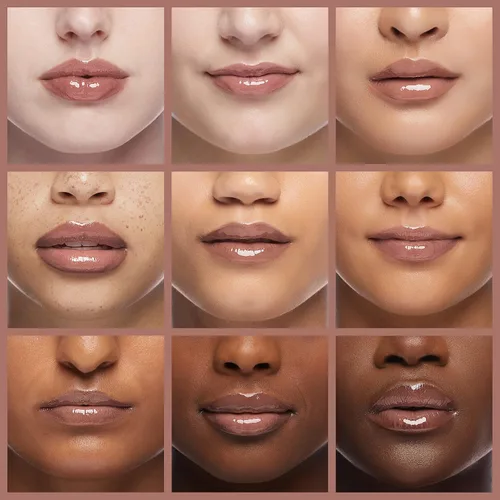 Miniatura 4 de Palladio Brillo de labios, brillo de labios no pegajoso, contiene vitamina E y aloe, ofrece un color intenso e hidratación, minimiza las arrugas