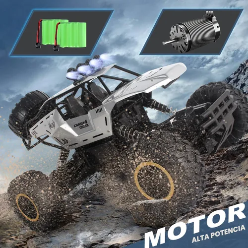 Miniatura 5 de Jiakora Coche de Control Remoto 1:12 Camión Todo Terreno, Carcasa de Metal Faros LED Camión Monster RC Todo Terreno, Coches RC Juguetes para Niños