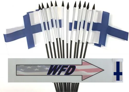 Miniatura 43 de World Flags Direct Banderas en miniatura de poliéster de Afganistán, paquete de 12, decoración de mesa de fiesta, desfiles, 4 x 6 pulgadas, verde