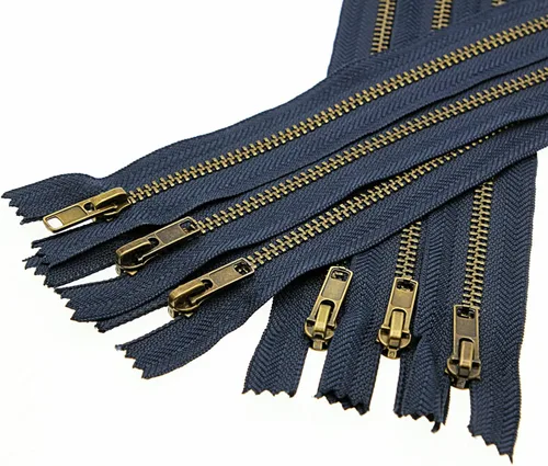Miniatura 9 de Leekayer Cierre de cremallera de metal de 9 pulgadas, color azul marino, cremallera de latón de 9.1 in para coser jeans, manualidades, bolsa